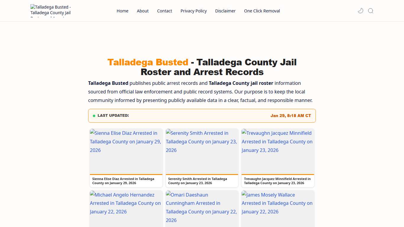 Talladega Busted - Talladega County Jail Roster and Arrest Records - Talladega Busted - Talladega County Jail Roster and Arrest Records